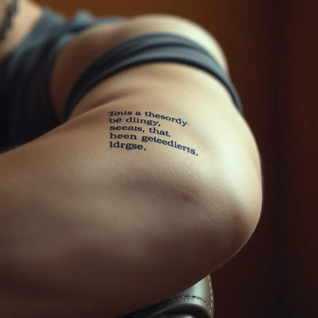 The Meaning and Impact of Inspirational Quote Tattoos for Men