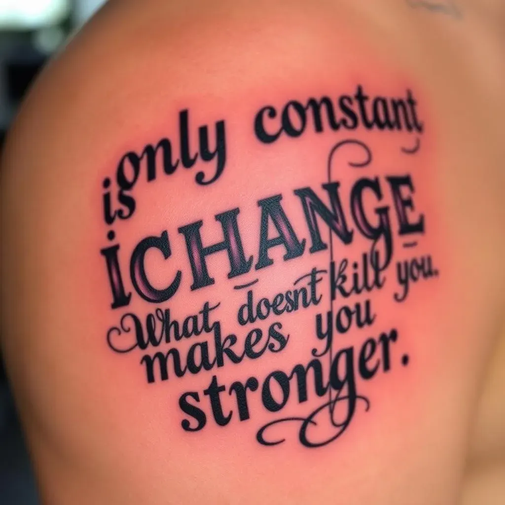 Top Quotes About Change for Men's Tattoo Inspiration