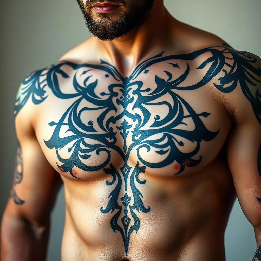 Ultimate Tribal Chest Tattoos for Men