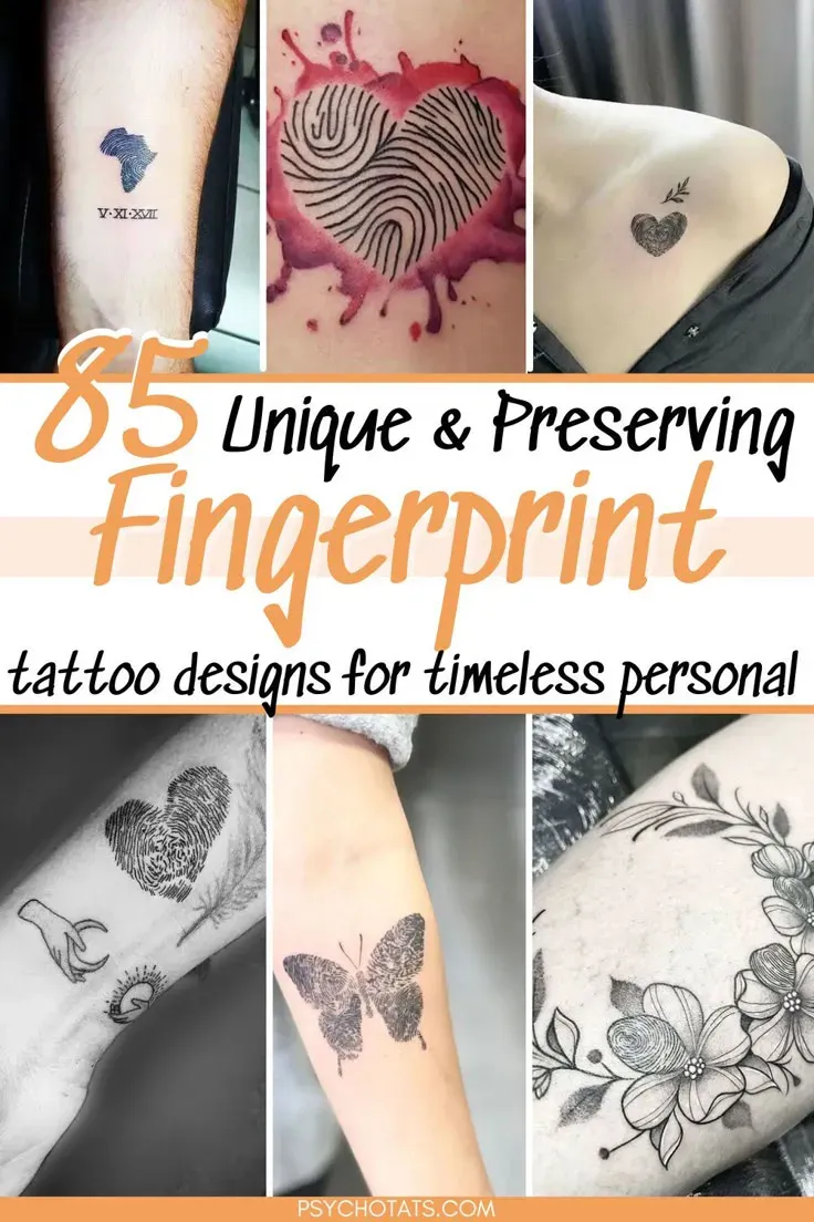 Find Your Absolutely Unique Fingerprint Tattoo Designs Today