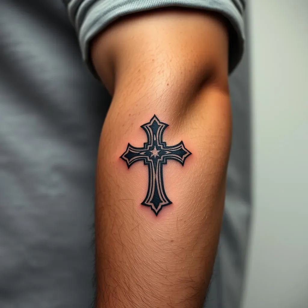 Unique Placement Ideas for Cross Tattoos on Men