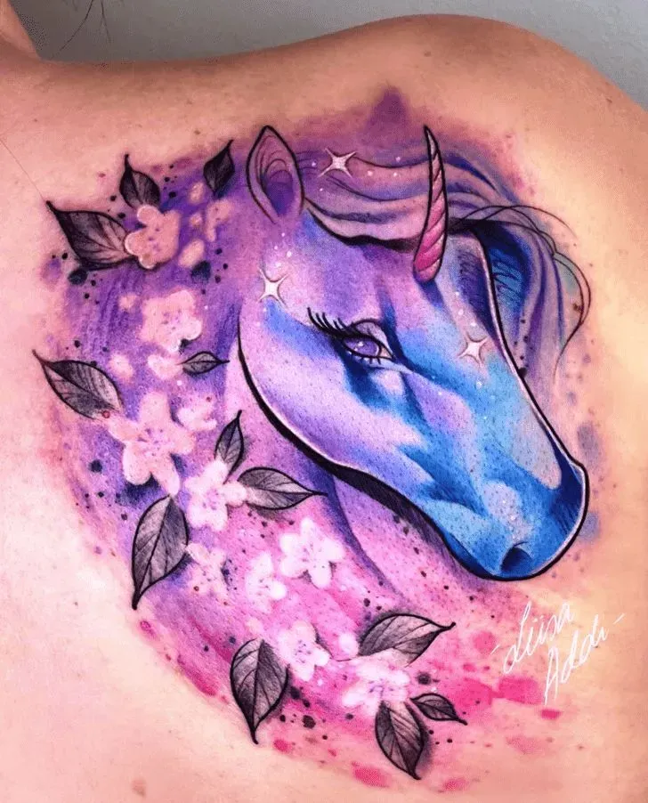 Watercolor, Blackwork, or Traditional? Styles for Unicorn Tattoo Designs