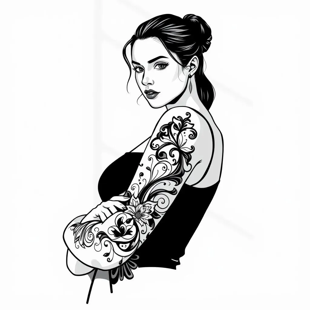 Why Choose Black and White Tattoo Designs? Exploring the Enduring Appeal