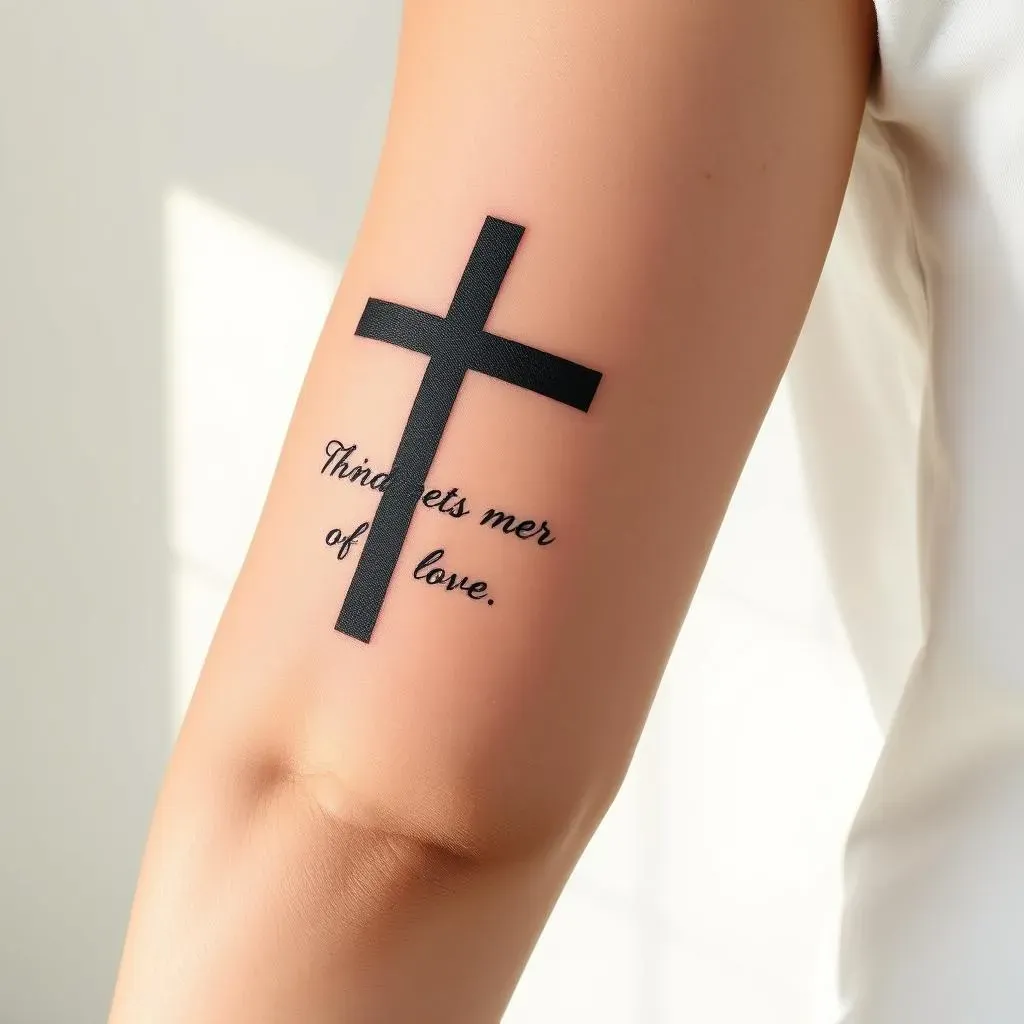 Why Choose Cross Tattoos with Quotes?