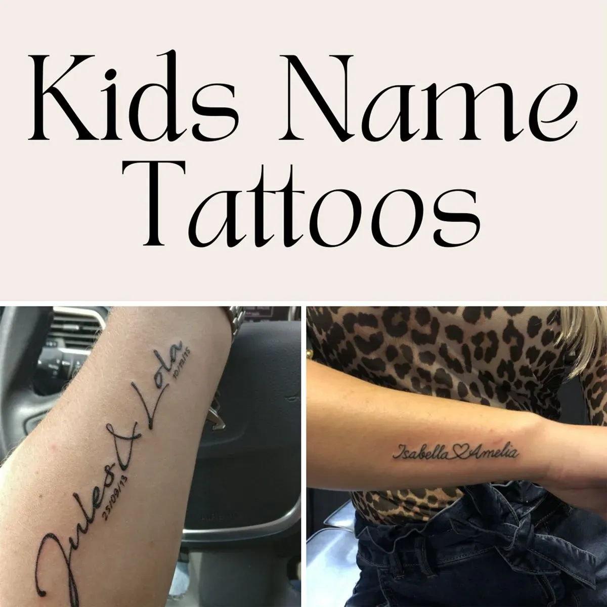Why Get Tattoo Designs Kids Names?